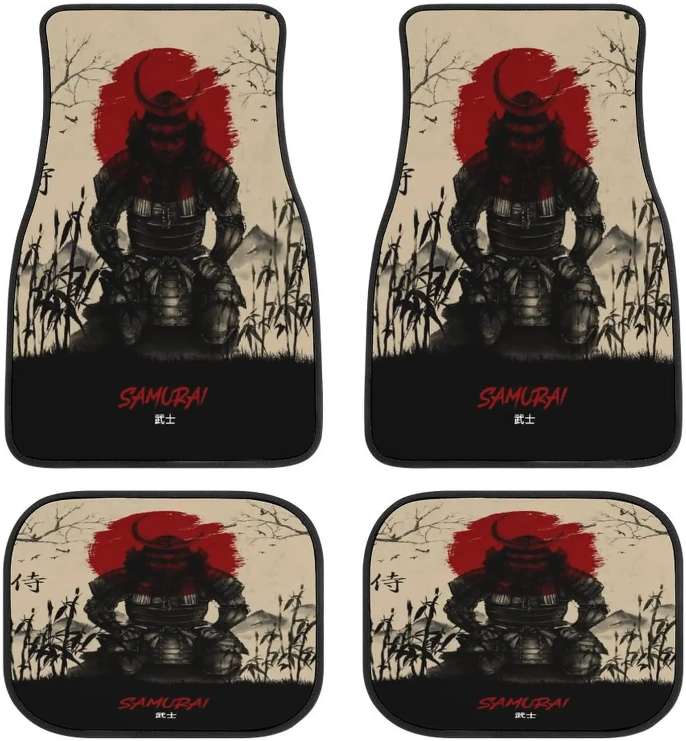 Samurai Vintage Japan Art Car Mats Universal Fit Car Floor Mats Fashion Soft Waterproof Car Carpet Front&Rear 4 Pieces Full Set
Samurai Vintage Japan Art Car Mats Universal Fit Car Floor Mats Fashion Soft Waterproof Car Carpet Front&Rear 4 Pieces Full Set