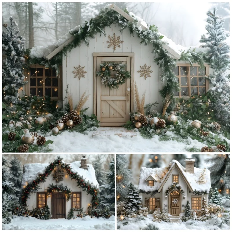 Christmas little Wooden House Photography Background Baby Family Portrait Christmas Tree Party Decor Backdrop Photozone Props
Christmas little Wooden House Photography Background Baby Family Portrait Christmas Tree Party Decor Backdrop Photozone Props