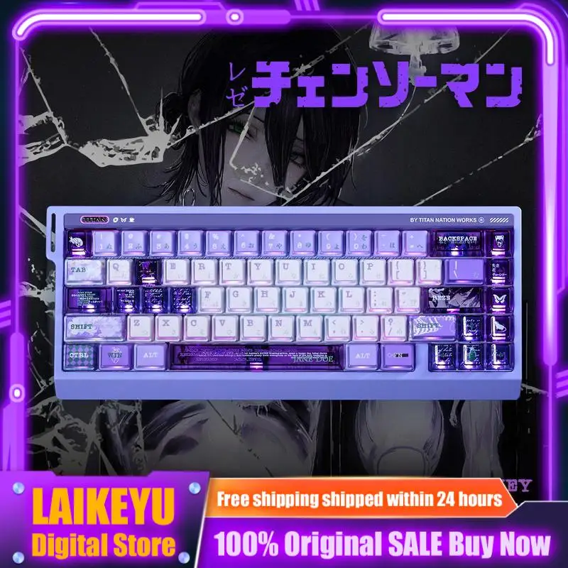 Renee Anime Theme Keycap Thermal Sublimation Mechanical Keyboard PC Game Keyboard Accessorie Collection Gifts Customized Keycaps