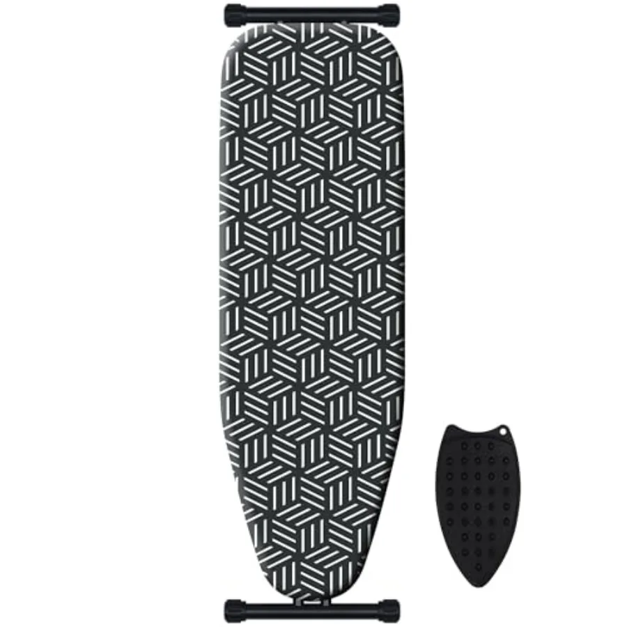 Компактная гладильная доска с увеличенной широкой гладильной поверхностью, прочным мягким покрытием черного цвета, устойчивой конструкцией для небольших помещений, легко складывается.
Компактная гладильная доска с увеличенной широкой гладильной поверхностью, прочным мягким покрытием черного цвета, устойчивой конструкцией для небольших помещений, легко складывается.