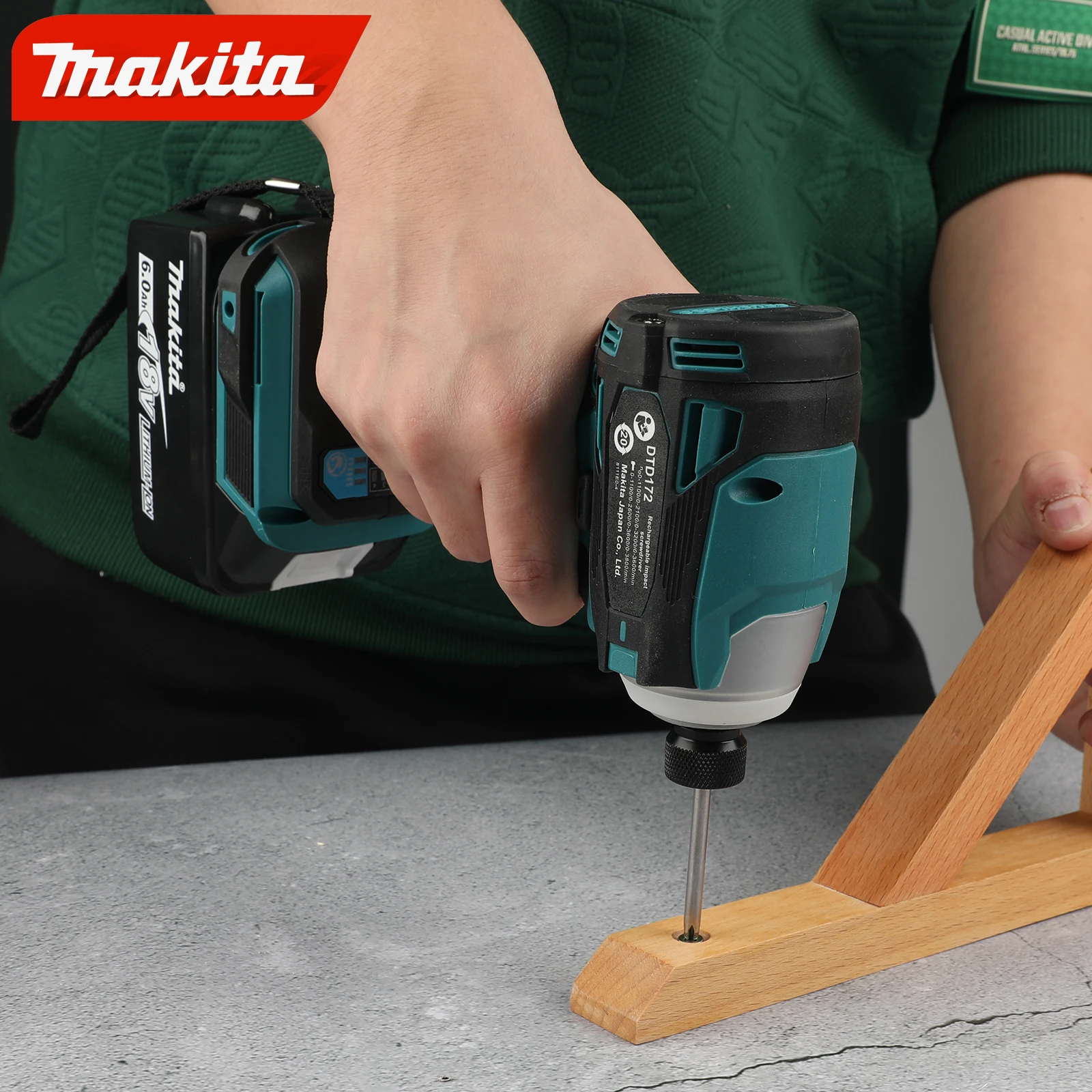 Makita 18V Cordless Impact Driver DTD172, Brushless Electric Screwdriver Drill with Charging Function for Home DIY Assembly
Makita 18V Cordless Impact Driver DTD172, Brushless Electric Screwdriver Drill with Charging Function for Home DIY Assembly