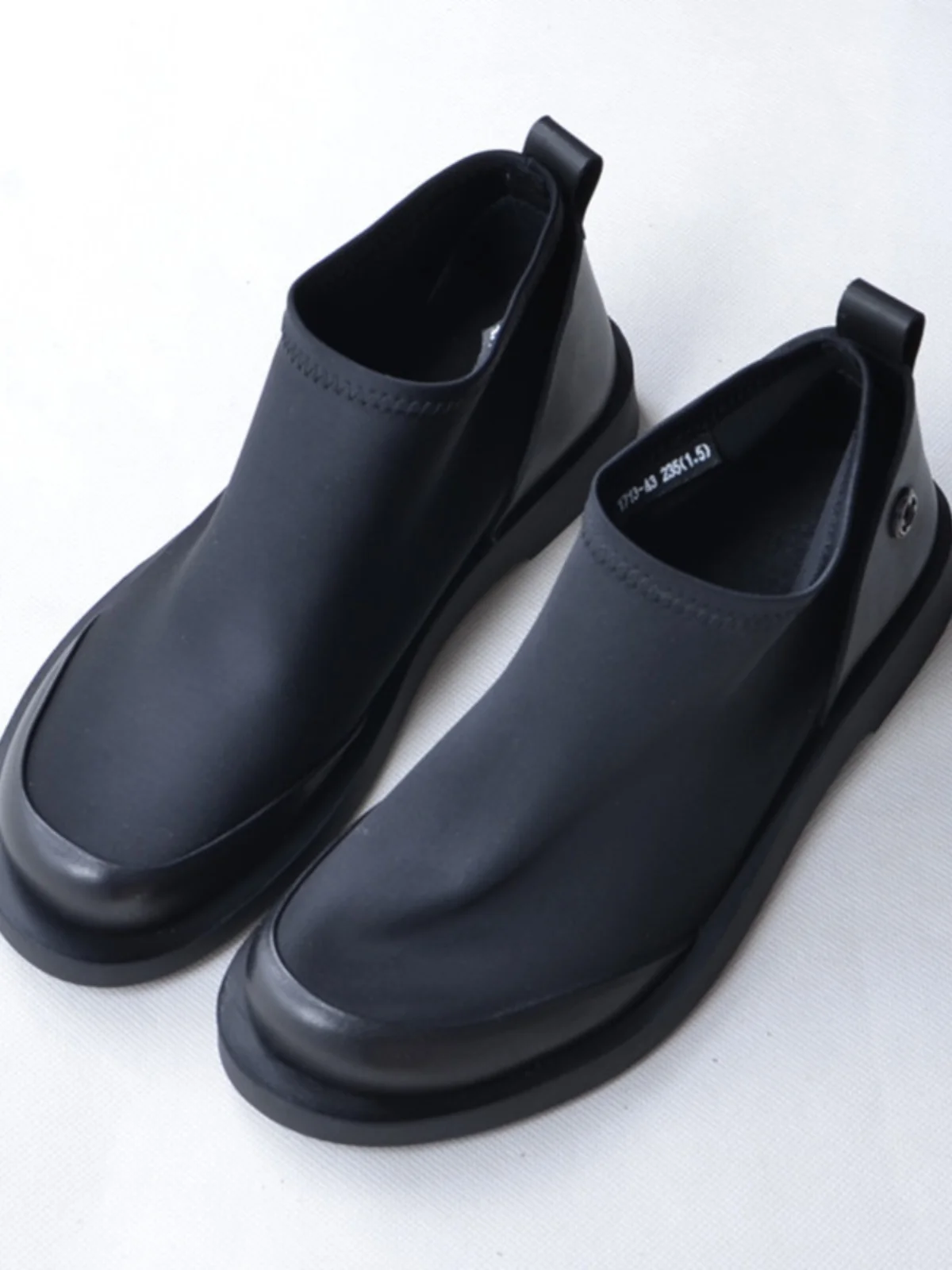 Chelsea Boots Women's British Style Elastic Cloth Genuine Leather Short Flat Bottom Slip-On Artistic Retro Shoes
Chelsea Boots Women's British Style Elastic Cloth Genuine Leather Short Flat Bottom Slip-On Artistic Retro Shoes