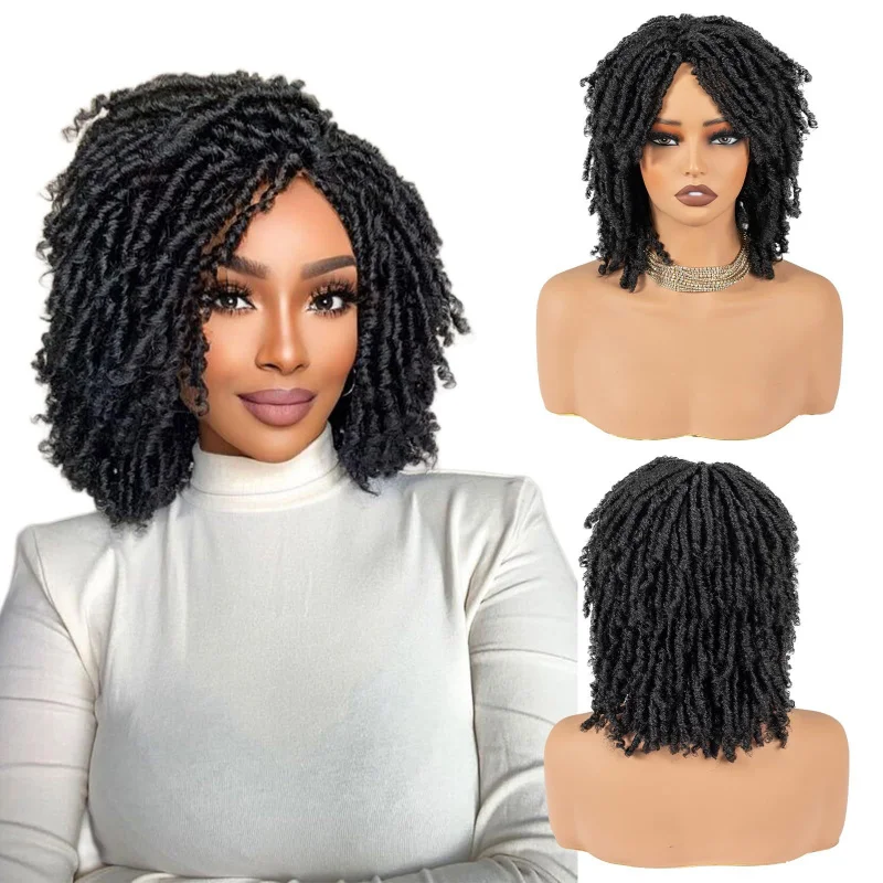 Women's , African dreadlock , small curly synthetic fiber wig
Women's , African dreadlock , small curly synthetic fiber wig