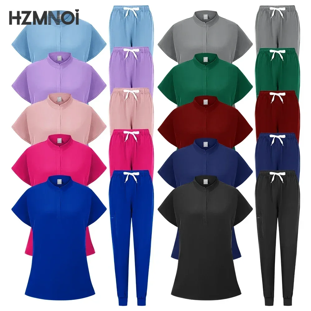 Wholesale Hospital Scrubs Uniforms Nurse Short Sleeve Nursing Scrubs Women Stylish Medical Scrubs Uniforms Work Wear
Wholesale Hospital Scrubs Uniforms Nurse Short Sleeve Nursing Scrubs Women Stylish Medical Scrubs Uniforms Work Wear