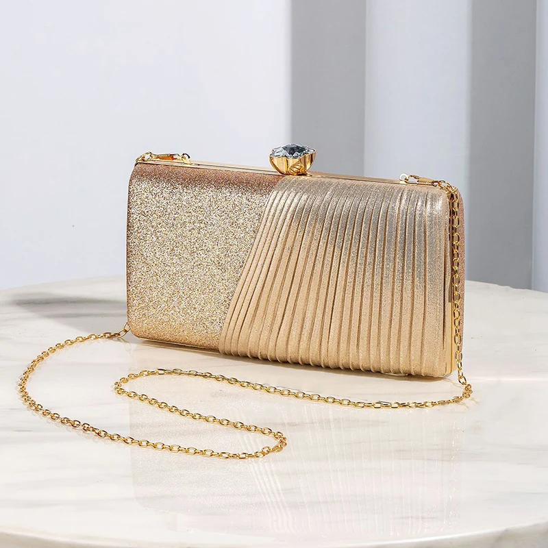 Women Shiny Gold Evening Bag Bright Glitter Banquet Dress Female Shoulder Bags Large Ladies Wedding Party Clutch Bags Purse
Women Shiny Gold Evening Bag Bright Glitter Banquet Dress Female Shoulder Bags Large Ladies Wedding Party Clutch Bags Purse