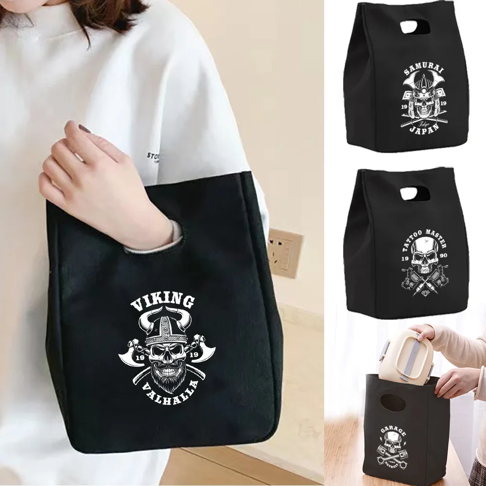Thick Thermal Lunch Bag Portable Canvas Skull Series Large Capacity Students Go To Work with Meals Aluminum Foil Insulated Box
Thick Thermal Lunch Bag Portable Canvas Skull Series Large Capacity Students Go To Work with Meals Aluminum Foil Insulated Box