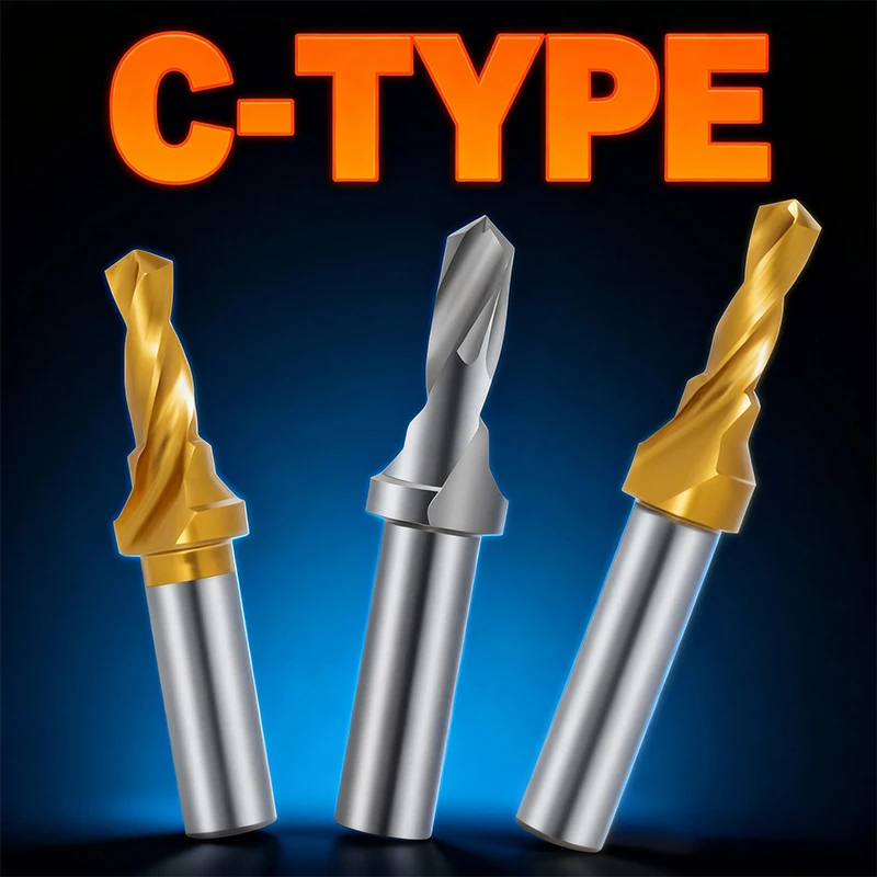 Titanium Alloy Countersunk Head Integrated Center Drill Bit, High-Speed Steel Hardened, C-type Drill Bit, M3-M16
Titanium Alloy Countersunk Head Integrated Center Drill Bit, High-Speed Steel Hardened, C-type Drill Bit, M3-M16