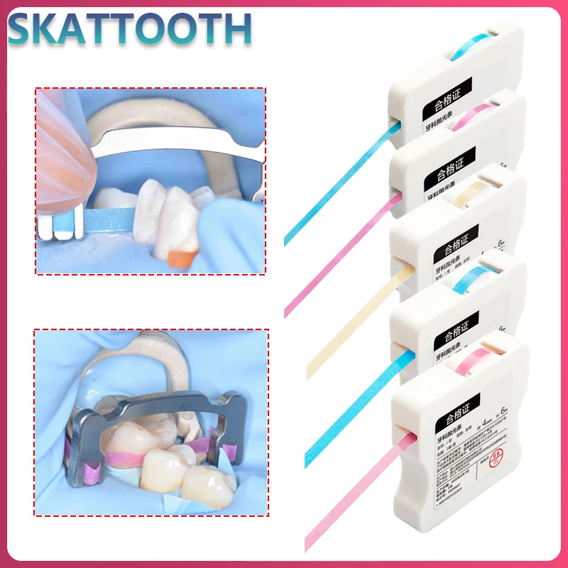 1 Box Dental Polishing Strip Tooth Interdental Whitening Finishing Strips Matrix Band Strips Whitening Restoration Material
1 Box Dental Polishing Strip Tooth Interdental Whitening Finishing Strips Matrix Band Strips Whitening Restoration Material