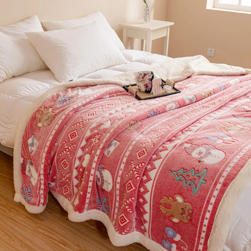Plush Blanket Fleece Plaids Soft Thickened Christmas Santa Claus Luxury Bed Sofa Warm Throw Coral Velet Quilt Home Textile
Plush Blanket Fleece Plaids Soft Thickened Christmas Santa Claus Luxury Bed Sofa Warm Throw Coral Velet Quilt Home Textile