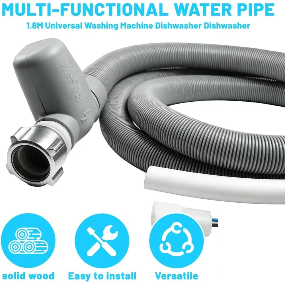 Y15A Inlet Hose For Dishwasher 1.85M Universal, 3/4 Inch Water Hose For Dishwasher& Washing Machine With Water Stop- Aquastop
Y15A Inlet Hose For Dishwasher 1.85M Universal, 3/4 Inch Water Hose For Dishwasher& Washing Machine With Water Stop- Aquastop