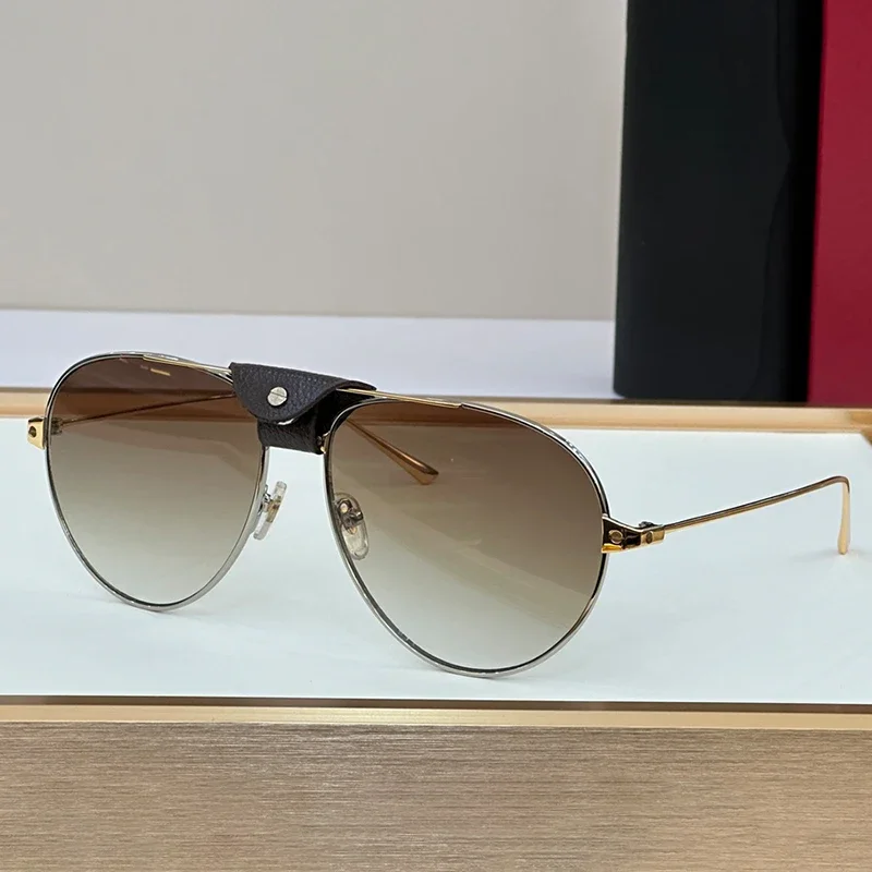 0038 Pure Titanium Oval Gold Sunglasses with Small Bridge Bag Women and Men Fashion Brand Luxury Extra-light Uv400 Eyeglasses
0038 Pure Titanium Oval Gold Sunglasses with Small Bridge Bag Women and Men Fashion Brand Luxury Extra-light Uv400 Eyeglasses
