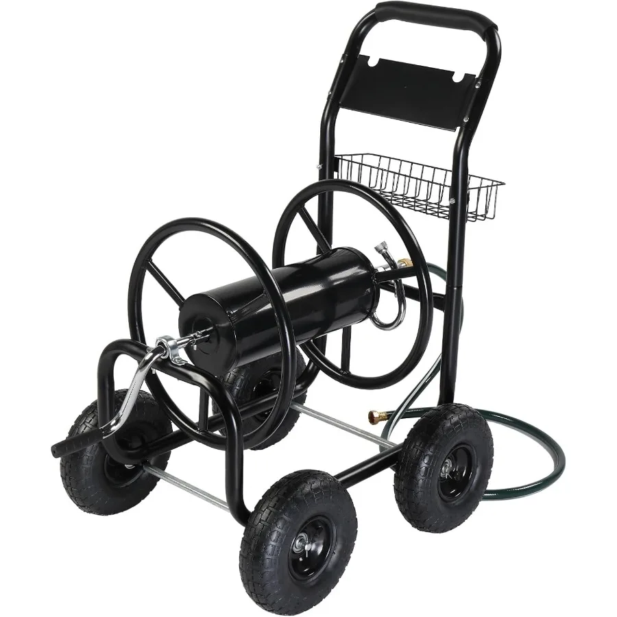 4-колесная катушка для садового шланга с корзиной для хранения для портативного жилого использования, идеально подходит для полива газонов, сада, двора и фермы
4-колесная катушка для садового шланга с корзиной для хранения для портативного жилого использования, идеально подходит для полива газонов, сада, двора и фермы
