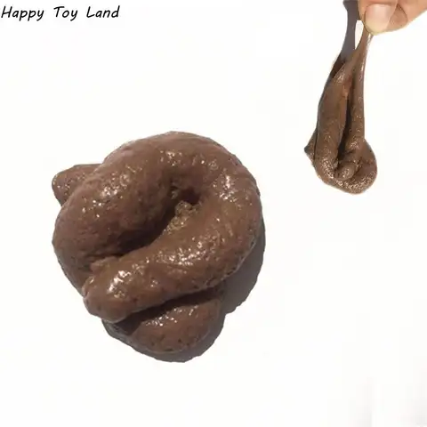 Prank Realistic Fake Shit Toys Piece of Shit Classic Joke Funny Gadgets Fake Dog Poop Toys Turd Gag Gift Creative Squish Toys