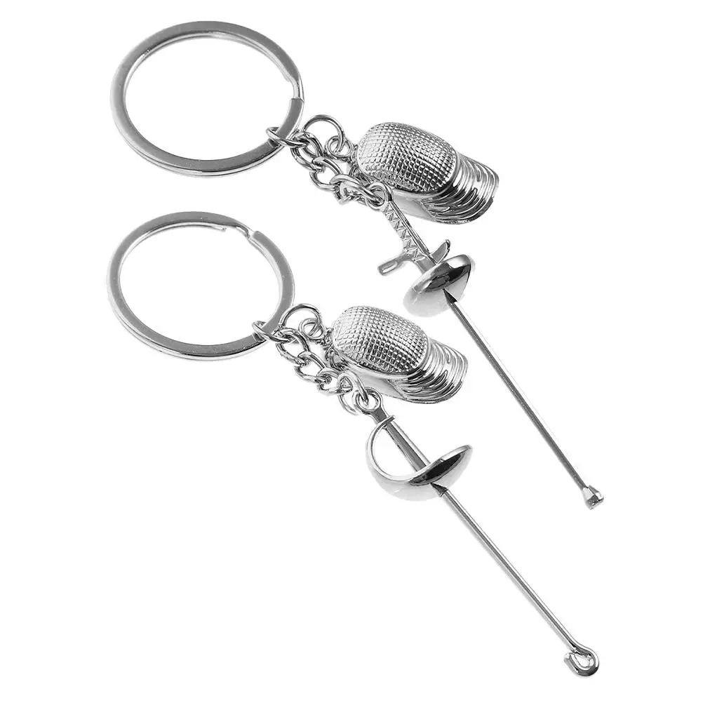Sword Epee Keychain Fencing Pendant Keyrings Cello Sports Charm Silver Zinc Alloy Travel
Sword Epee Keychain Fencing Pendant Keyrings Cello Sports Charm Silver Zinc Alloy Travel