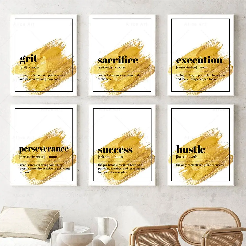 Black Golden Execution Perseverance Success Definition Quotes Posters And Prints Canvas Painting Living Room Decor Wall Pictures
Black Golden Execution Perseverance Success Definition Quotes Posters And Prints Canvas Painting Living Room Decor Wall Pictures