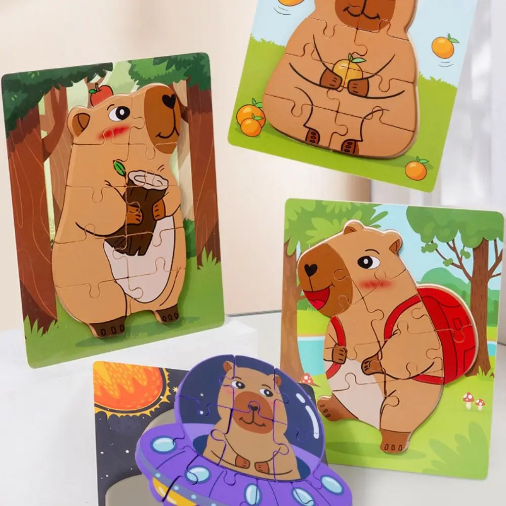 Capybala Kids Wooden Puzzle Cartoon Design Tangram Shape Animals Puzzle Game Educational Function Jigsaw Type
Capybala Kids Wooden Puzzle Cartoon Design Tangram Shape Animals Puzzle Game Educational Function Jigsaw Type