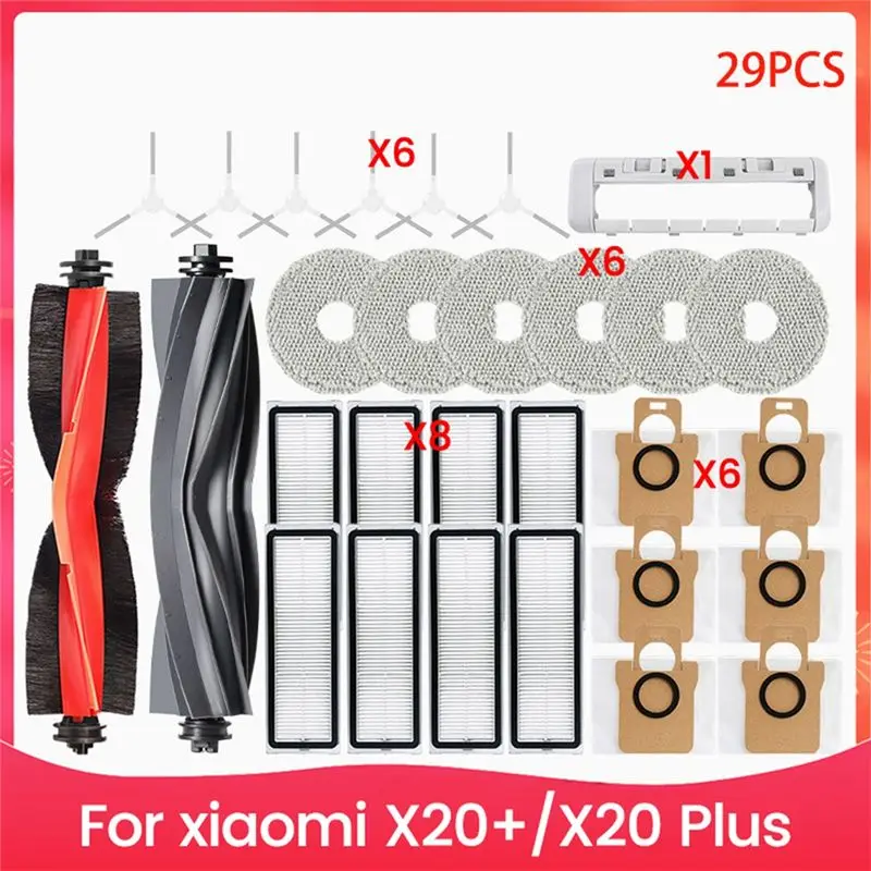 ABKJ-For Xiaomi X20+/X20 Plus Parts Accessories Main Side Brush Hepa Filter Mop Cloth Dust Bag Replacement Parts
ABKJ-For Xiaomi X20+/X20 Plus Parts Accessories Main Side Brush Hepa Filter Mop Cloth Dust Bag Replacement Parts