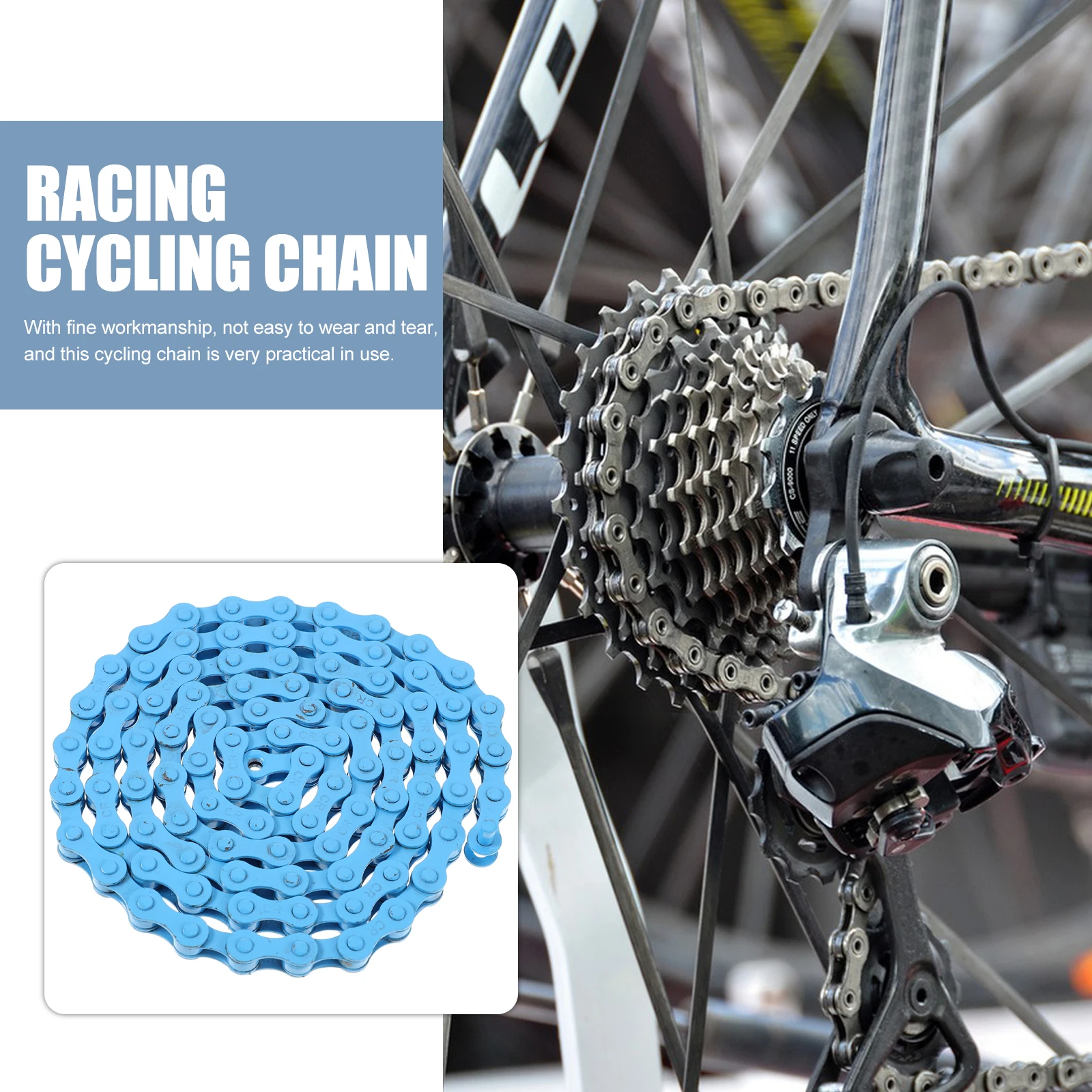 Bicycle Chain 94 Links Blue Durable Replacement for Mountain Bike Smooth Gear Shifting Cycling Accessories bike bicycles chain
Bicycle Chain 94 Links Blue Durable Replacement for Mountain Bike Smooth Gear Shifting Cycling Accessories bike bicycles chain