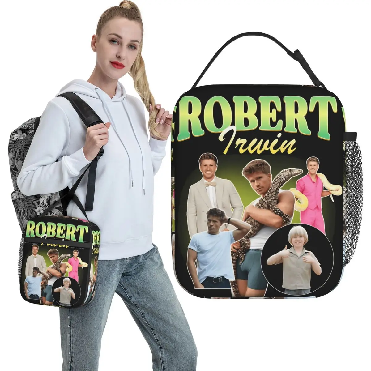 Robert Irwin Vintage Bootleg Lunch Bag Office Lunch Box For Child Casual Graphic Tote Food Bags Oxford Convenient Cooler Bag
Robert Irwin Vintage Bootleg Lunch Bag Office Lunch Box For Child Casual Graphic Tote Food Bags Oxford Convenient Cooler Bag