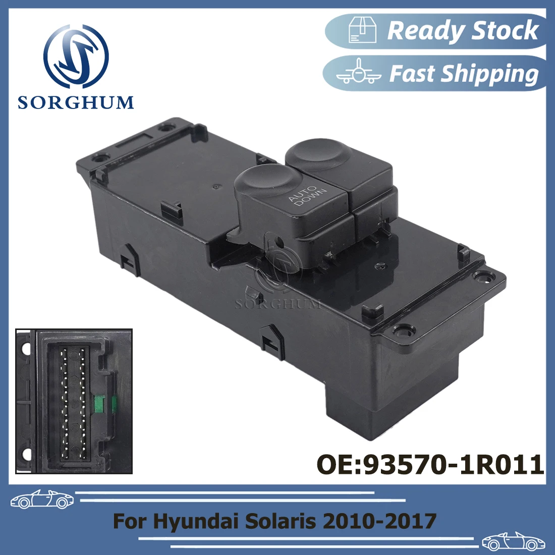 SORGHUM Power Window Control Unit Window Switch Button Autodown For Hyundai Solaris 2011-2017 Accent Blue 93570-1R011 935701R011
SORGHUM Power Window Control Unit Window Switch Button Autodown For Hyundai Solaris 2011-2017 Accent Blue 93570-1R011 935701R011