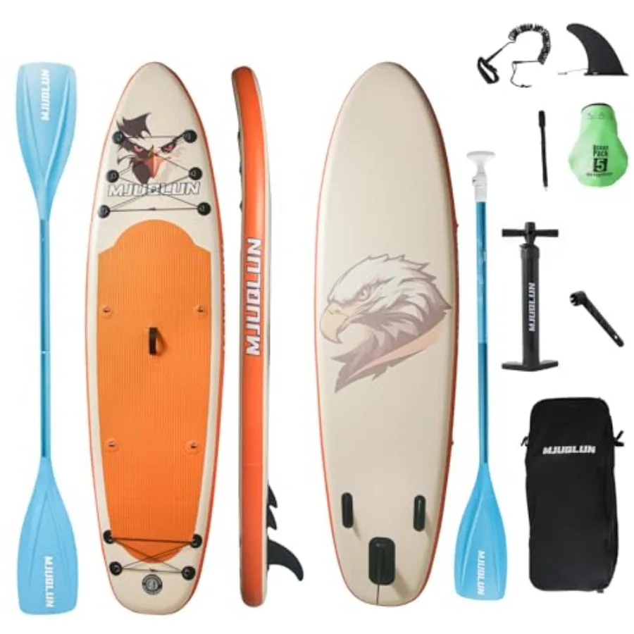 Stand Up Paddle Board 106 for adults and kids, inflatable SUP with 32 wide stable design, non-slip deck, dual-action pump, doub
Stand Up Paddle Board 106 for adults and kids, inflatable SUP with 32 wide stable design, non-slip deck, dual-action pump, doub