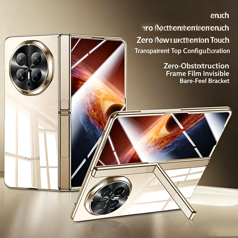 Funda Case For Honor Magic V6 V5 Invisible Hidden Kickstand Electroplated Transparent Clear Full Hinge Protection Case Cover
Funda Case For Honor Magic V6 V5 Invisible Hidden Kickstand Electroplated Transparent Clear Full Hinge Protection Case Cover