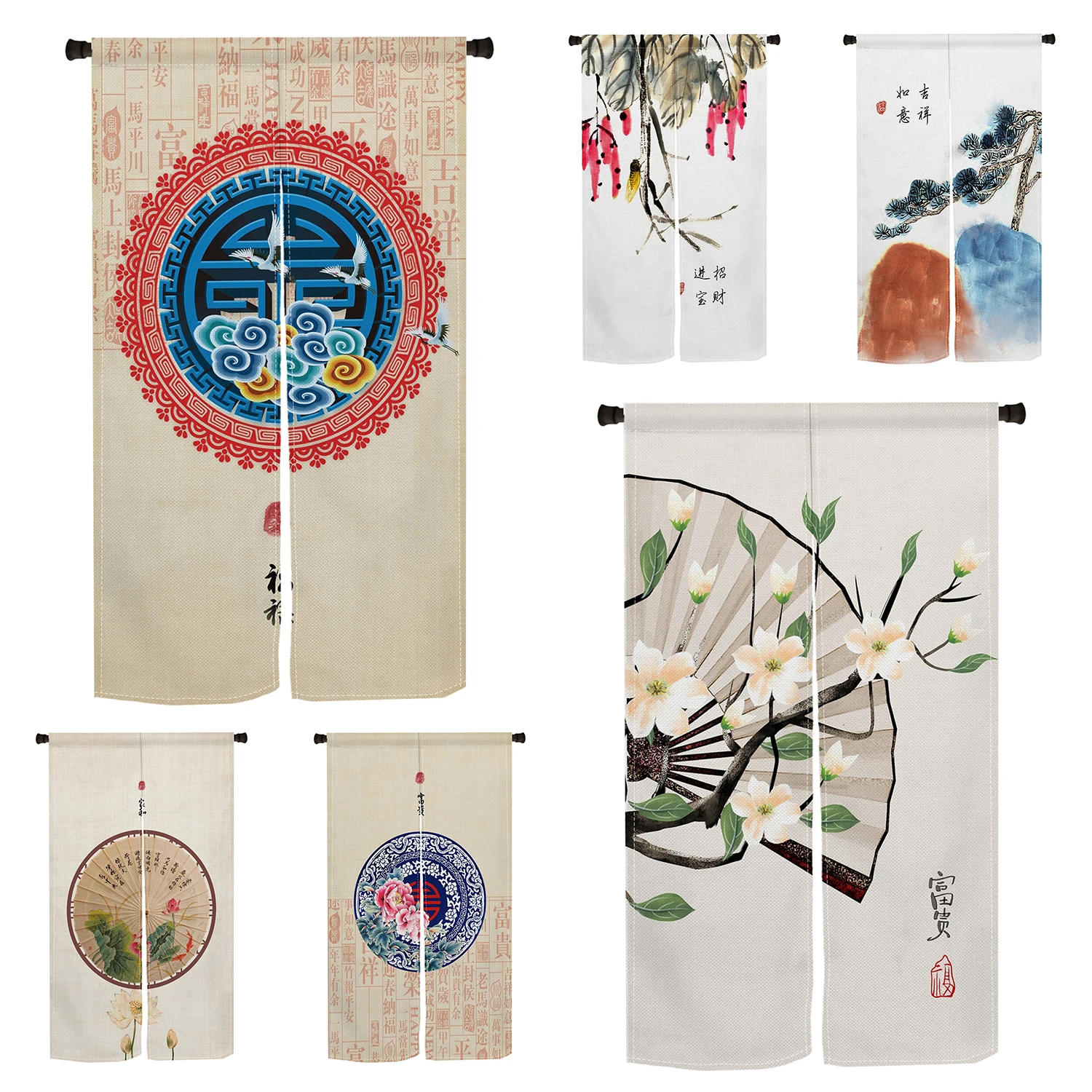 Chinese Style Bamboo Ink Door Curtain Cabinet Bathroom Living Room Japanese Curtain Noren Partition Doorway Opaque Half Curtains
Chinese Style Bamboo Ink Door Curtain Cabinet Bathroom Living Room Japanese Curtain Noren Partition Doorway Opaque Half Curtains
