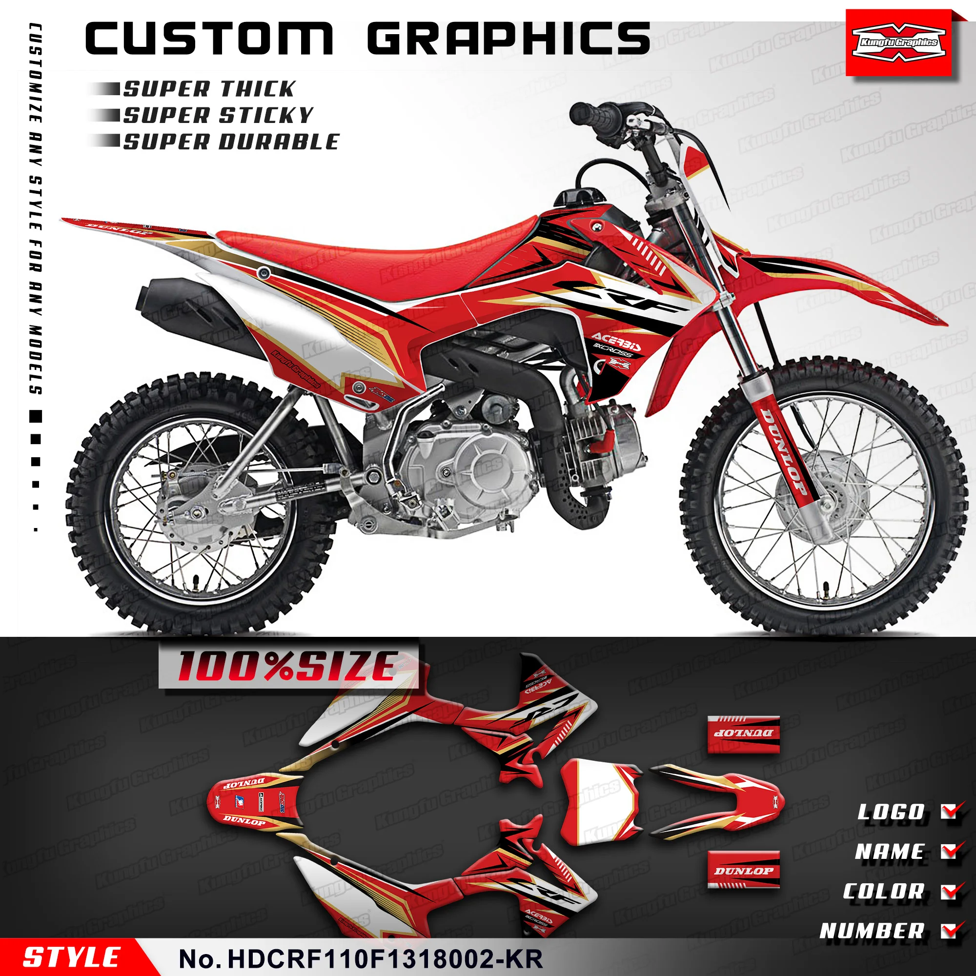 KUNGFU графические пользовательские наклейки для Honda CRF110F 2013 2014 2015 2016 2017 мотоциклетные наклейки, HDCRF110F1318002-KR
KUNGFU графические пользовательские наклейки для Honda CRF110F 2013 2014 2015 2016 2017 мотоциклетные наклейки, HDCRF110F1318002-KR