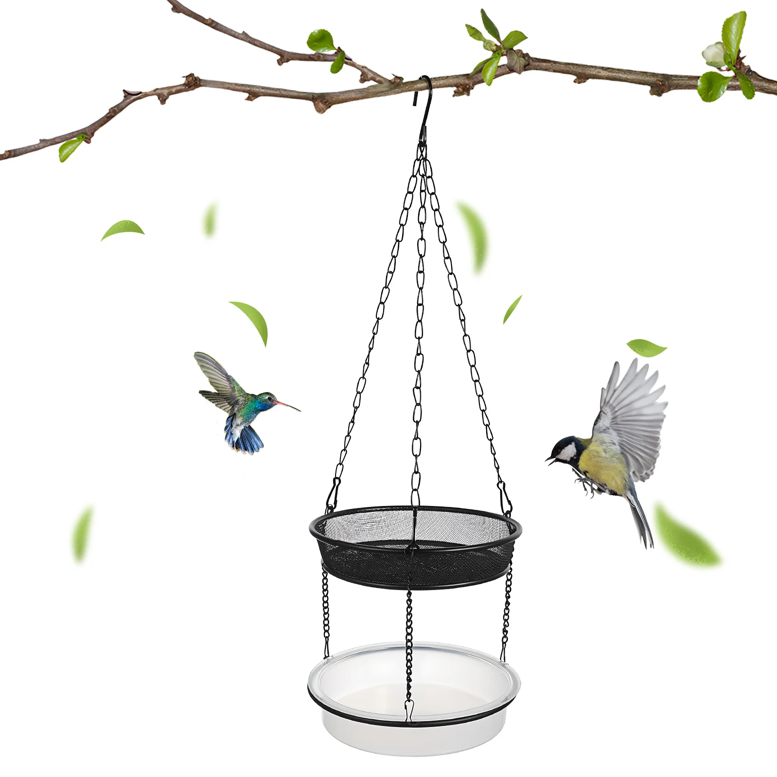 Feeder Double Tray Hanging Outdoor Balcony Garden Black Color Easy Clean Pigeon Crow Feeders For Outdoors Seed Small
Feeder Double Tray Hanging Outdoor Balcony Garden Black Color Easy Clean Pigeon Crow Feeders For Outdoors Seed Small