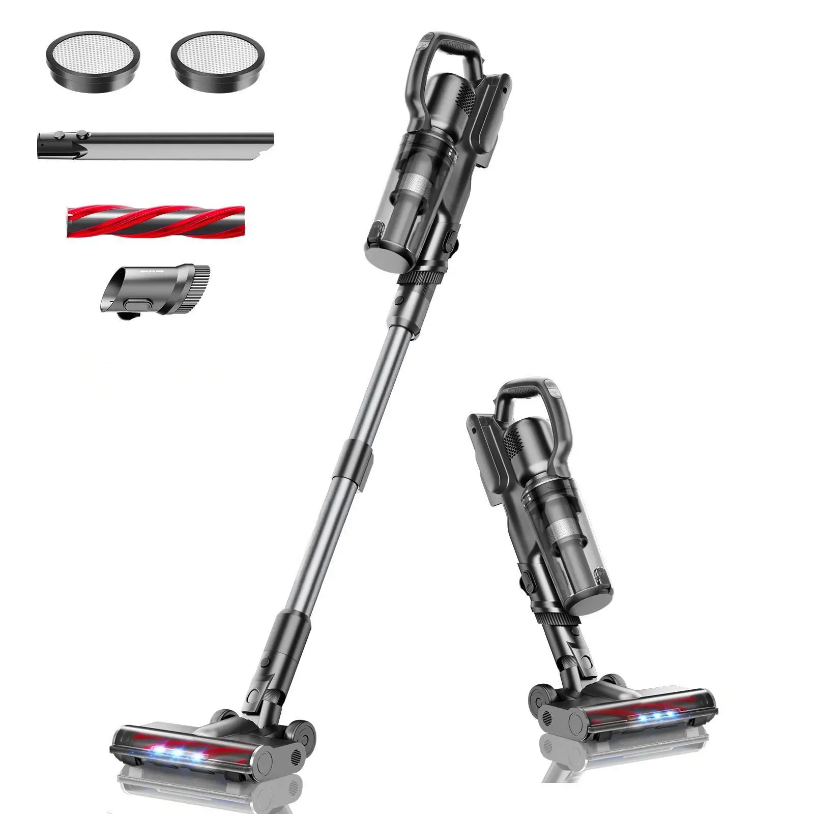 Stick Vacuum Cleaner BLDC Motor Dry HEPA Filter 250W 50KPA 43-Min Runtime Self-Standing Cordless Home Hotel Car Use
Stick Vacuum Cleaner BLDC Motor Dry HEPA Filter 250W 50KPA 43-Min Runtime Self-Standing Cordless Home Hotel Car Use