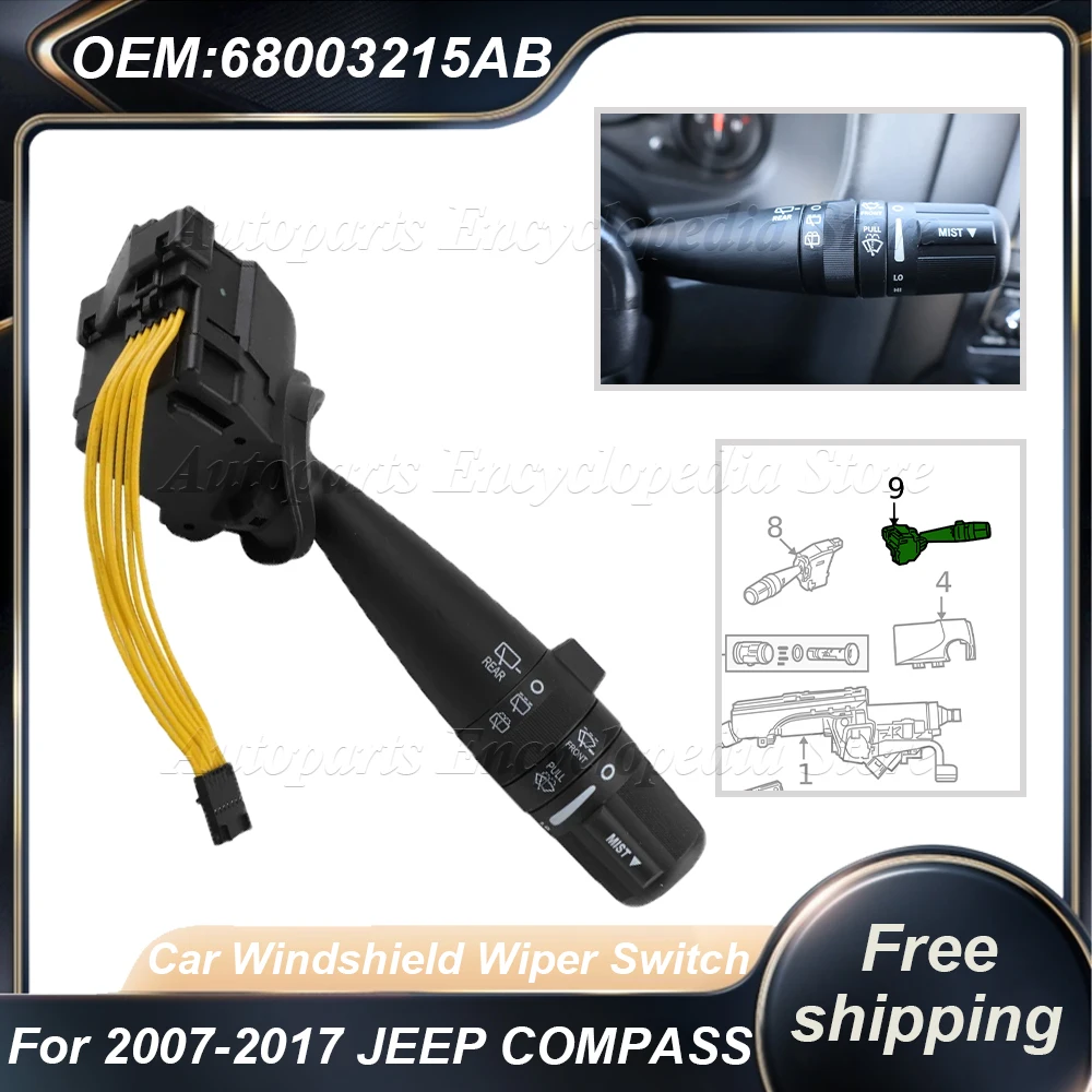 68003215AA 68003215AB Windshield Wiper Combination Switch Stalk 68003215AC 1S7927 For Chrysler Jeep Dodge 2006-2017 68003215AD
68003215AA 68003215AB Windshield Wiper Combination Switch Stalk 68003215AC 1S7927 For Chrysler Jeep Dodge 2006-2017 68003215AD
