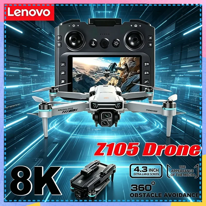 Lenovo Z105 4K Drone Professional Brushless Foldable RC Quadcopter Optical Flow Positioning Dual Camera Large Screen Toy
Lenovo Z105 4K Drone Professional Brushless Foldable RC Quadcopter Optical Flow Positioning Dual Camera Large Screen Toy