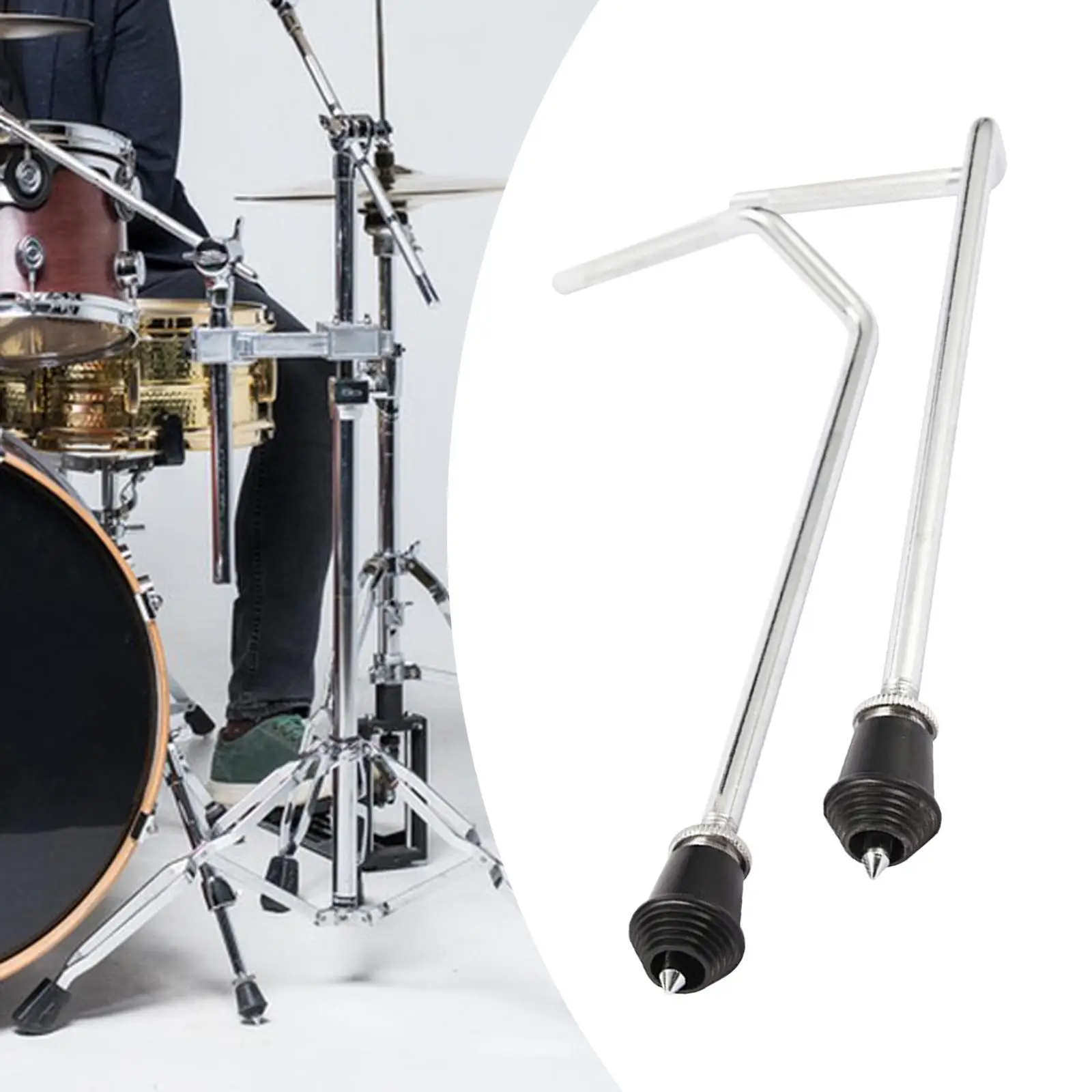 2x Metal Drum Set Leg, Bass Drum Leg, Floor Tom Feet, Anti Slip Drum Feet, Drum Floor Tom Leg Bracket Accessories
2x Metal Drum Set Leg, Bass Drum Leg, Floor Tom Feet, Anti Slip Drum Feet, Drum Floor Tom Leg Bracket Accessories