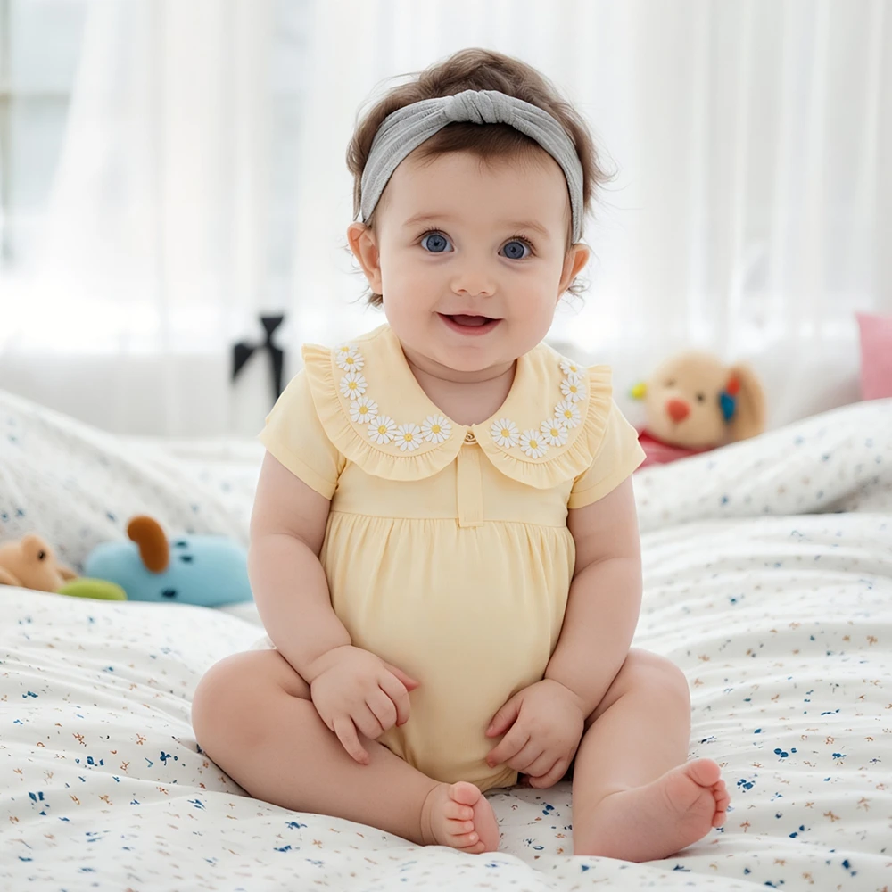 Newborn Baby Girls Bodysuits Short Sleeve Girls Clothing Floral Princess Summer with Hat
Newborn Baby Girls Bodysuits Short Sleeve Girls Clothing Floral Princess Summer with Hat