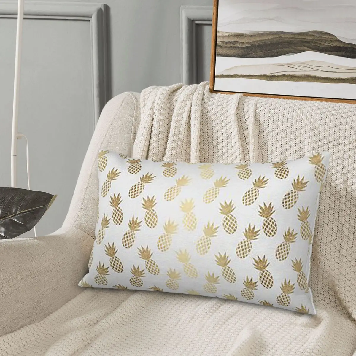 Gold Pineapple Pattern Rectangle Pillowcase Cushion Cover Decorative Bedroom Bed Home Comfort Throw Pillow
Gold Pineapple Pattern Rectangle Pillowcase Cushion Cover Decorative Bedroom Bed Home Comfort Throw Pillow