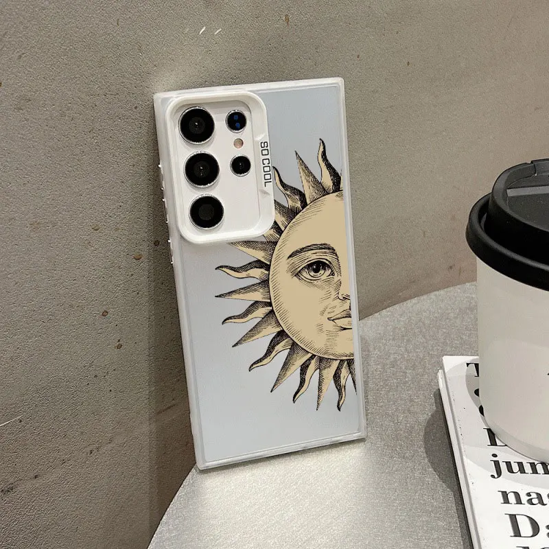 For Samsung Galaxy S24 S23 Ultra Plus FE S25 S22 Ultra Plus S21 FE Laser Phone Case Mysterious Sun God Shockproof Bumper Covers
For Samsung Galaxy S24 S23 Ultra Plus FE S25 S22 Ultra Plus S21 FE Laser Phone Case Mysterious Sun God Shockproof Bumper Covers