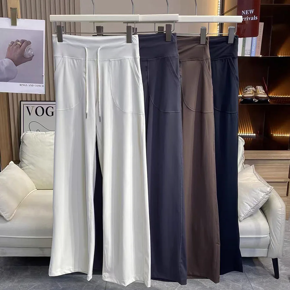 Women's Loose-Fit Sports Pants with Pockets, Straight-Leg High-Waist Athletic Fitness Pants, Yoga Pants, Pilates Trousers
Women's Loose-Fit Sports Pants with Pockets, Straight-Leg High-Waist Athletic Fitness Pants, Yoga Pants, Pilates Trousers