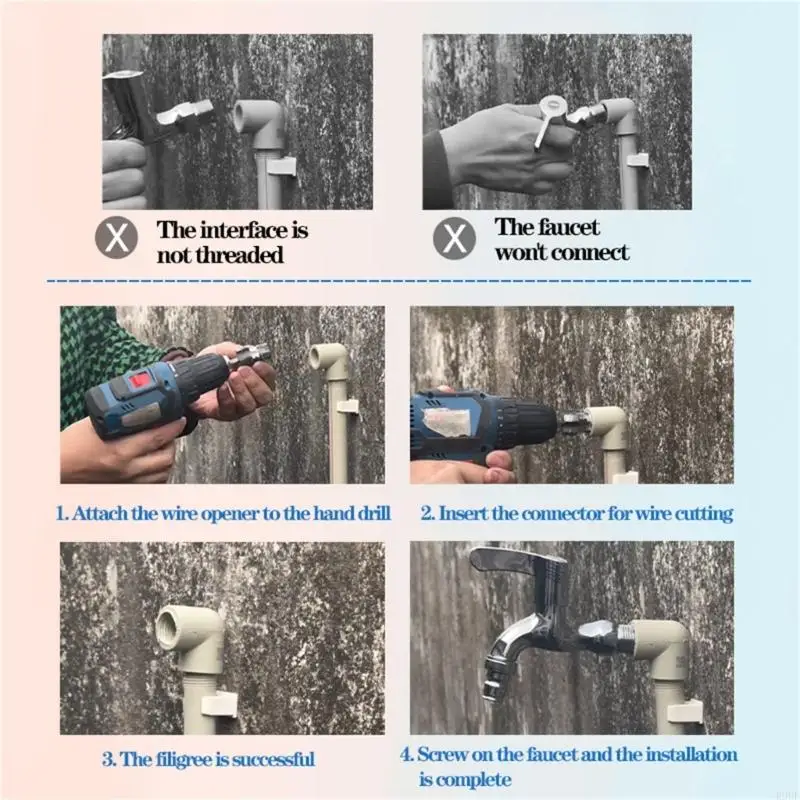 R9UF Easy to Use PVC Pipe Thread Maker Attachments for DIY and Professional Projects
R9UF Easy to Use PVC Pipe Thread Maker Attachments for DIY and Professional Projects