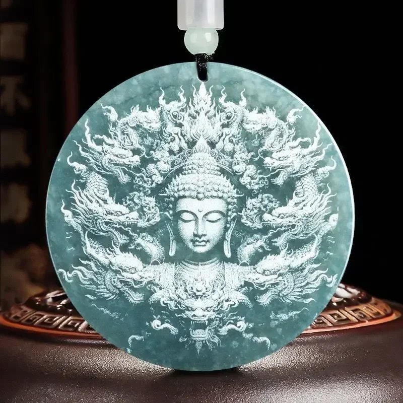 Natural Blue Water Dragon King Shadow Sculpture Ice Seed Pendant Zodiac Dragon Male and Female Pendant Jade Pendant
Natural Blue Water Dragon King Shadow Sculpture Ice Seed Pendant Zodiac Dragon Male and Female Pendant Jade Pendant