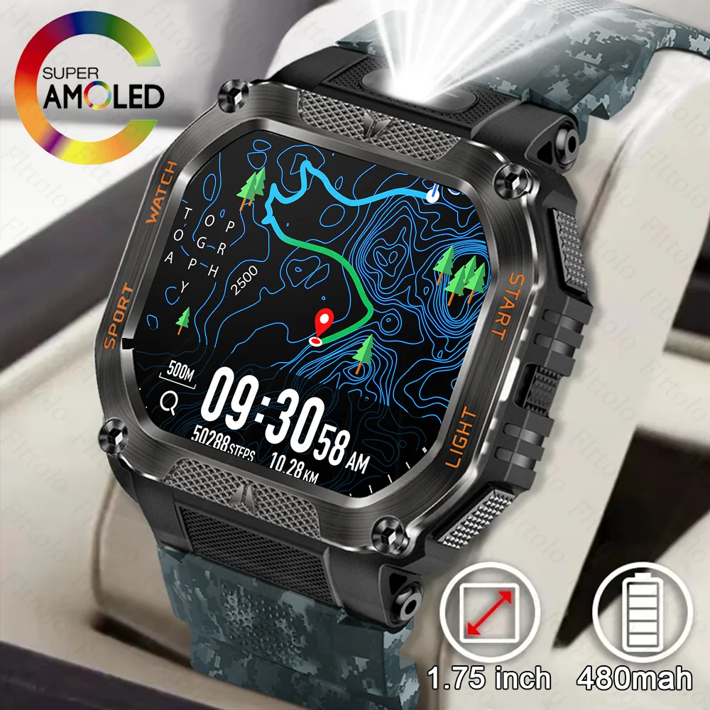 2025 Rugged Military Smart Watch Men Outdoor Watches lP68 Waterproof 1.75" Al Voice Bluetooth Call Smartwatch For Android lOS
2025 Rugged Military Smart Watch Men Outdoor Watches lP68 Waterproof 1.75" Al Voice Bluetooth Call Smartwatch For Android lOS