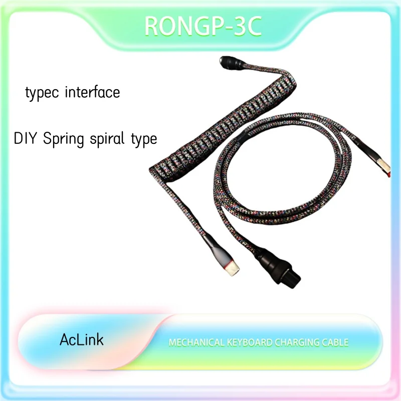 Four Core Mechanical Keyboard Power Data Cable Supports 8k Polling Rate 1.5m Weighted Spring Wire Winding Pilot Wire Type-C Port
Four Core Mechanical Keyboard Power Data Cable Supports 8k Polling Rate 1.5m Weighted Spring Wire Winding Pilot Wire Type-C Port