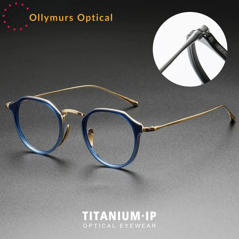 OLLYMURS Top Handmade Titanium Acetate Glasses Frame Anti Blue Light Women Reading Eyeglasses Optical Myopia Customized Eyewear
OLLYMURS Top Handmade Titanium Acetate Glasses Frame Anti Blue Light Women Reading Eyeglasses Optical Myopia Customized Eyewear