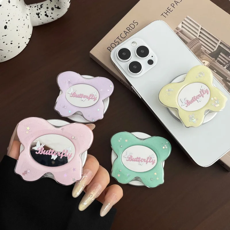 for Cute Korean Mirror with Butterfly Glitter for Magsafe Griptok Finger Ring Support for IPhone 17 Female Cell Phone Support.
for Cute Korean Mirror with Butterfly Glitter for Magsafe Griptok Finger Ring Support for IPhone 17 Female Cell Phone Support.