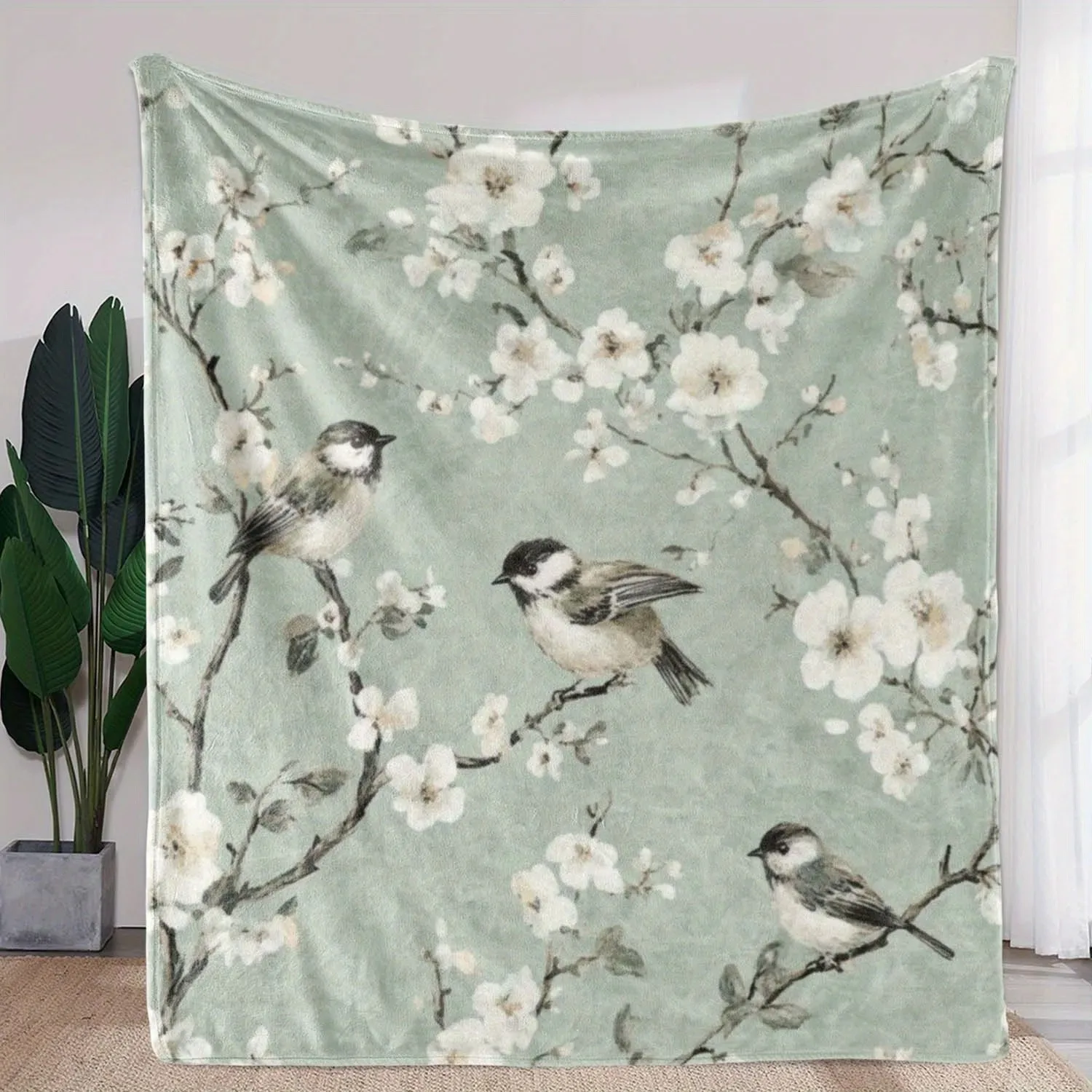 Vintage Floral Tree & Birds Blanket - SDoo Soft Flannel Home Decor Throw
Vintage Floral Tree & Birds Blanket - SDoo Soft Flannel Home Decor Throw