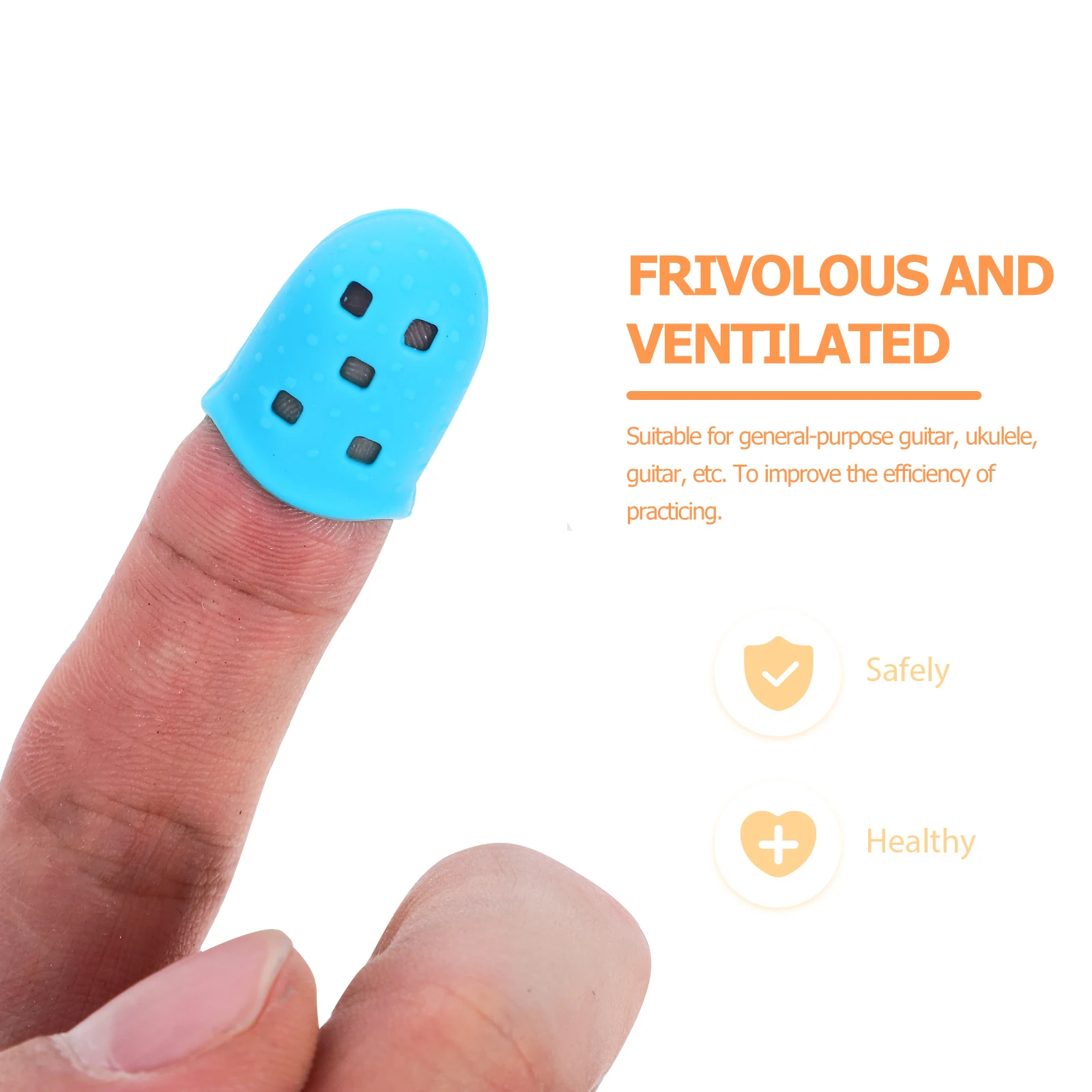 10 Pcs Guitar Finger Cots Protect Protector Guards Caps for Picking Playing Child Fingertips Kids
10 Pcs Guitar Finger Cots Protect Protector Guards Caps for Picking Playing Child Fingertips Kids