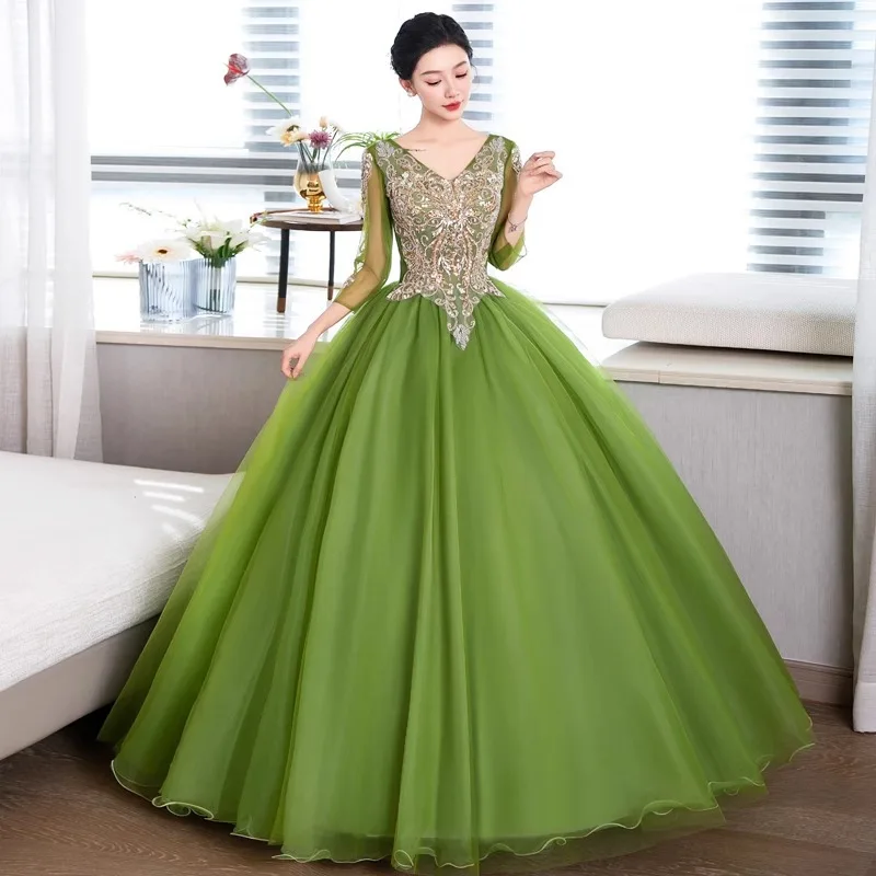 2026 New Women's Embroidered V-Neck Evening Gown Fashion Slimming Ball and Performance Maxi Dress Longline Flared Skirt
2026 New Women's Embroidered V-Neck Evening Gown Fashion Slimming Ball and Performance Maxi Dress Longline Flared Skirt