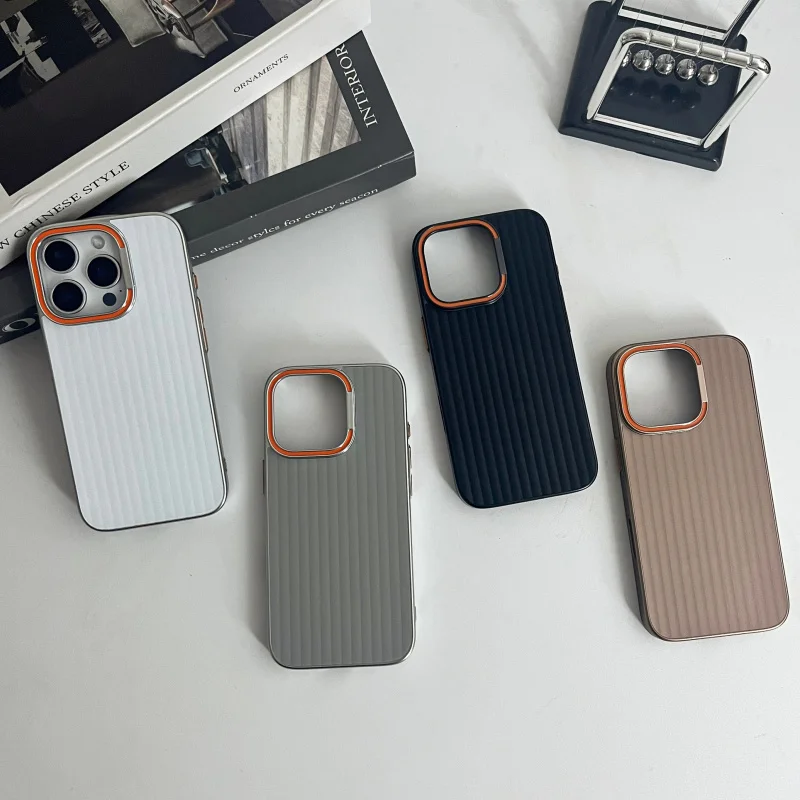 Luxury Corrugated Stripe Shape Design,Metal Gloss Hard PC Shockproof Cover Phone Case (iPhone 16 Pro Max)
Luxury Corrugated Stripe Shape Design,Metal Gloss Hard PC Shockproof Cover Phone Case (iPhone 16 Pro Max)