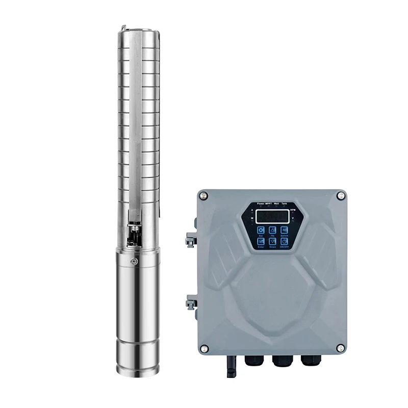 1500W 1.5 inch 90m AC/DC automatic switching solar brushless submersible pump for agricultural irrigation
1500W 1.5 inch 90m AC/DC automatic switching solar brushless submersible pump for agricultural irrigation