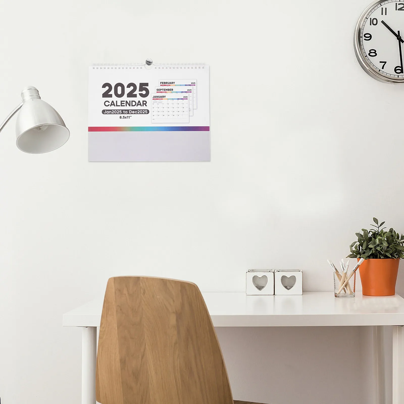 2025 Wall Calendar English Monthly Hanging Calendar Fade Proof Paper Easy Flip Coil Binding Clear Date Display Home Office
2025 Wall Calendar English Monthly Hanging Calendar Fade Proof Paper Easy Flip Coil Binding Clear Date Display Home Office
