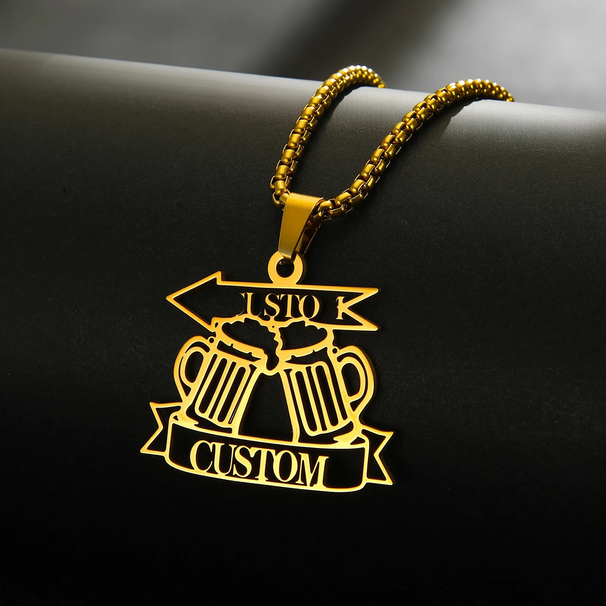 Customized Name Beer Necklace For Women Mens Stainless Steel Jewelry Personalized Nameplate Pendant Necklaces Gift
Customized Name Beer Necklace For Women Mens Stainless Steel Jewelry Personalized Nameplate Pendant Necklaces Gift